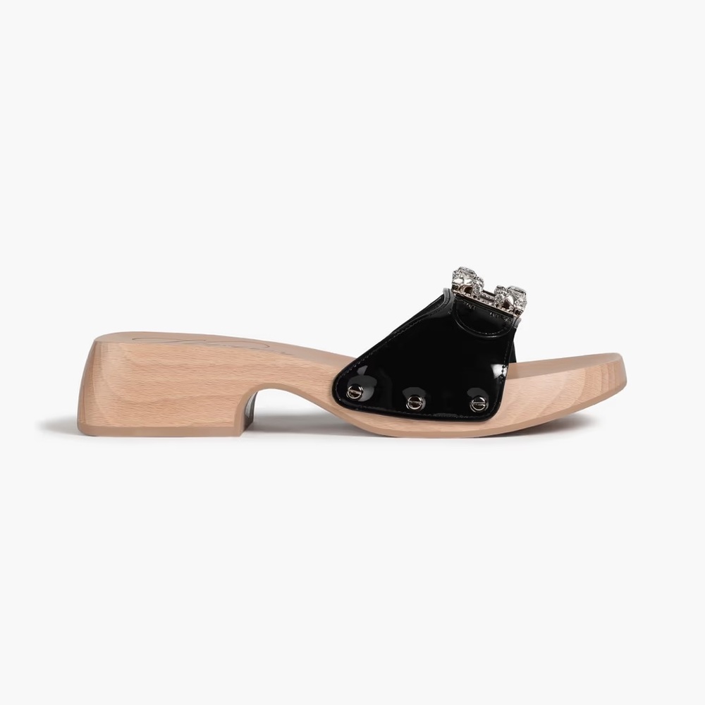 ROGER VIVIER Viv' Clogs patent leather sandals - Picture 8 of 15
